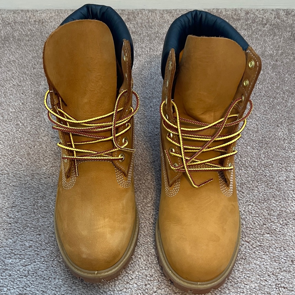 Timberland Premium 6-Inch "Wheat Nubuck" Men's Waterproof Boot size 10